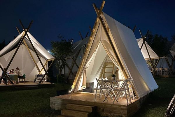 Tienda glamping para parejas en Somo